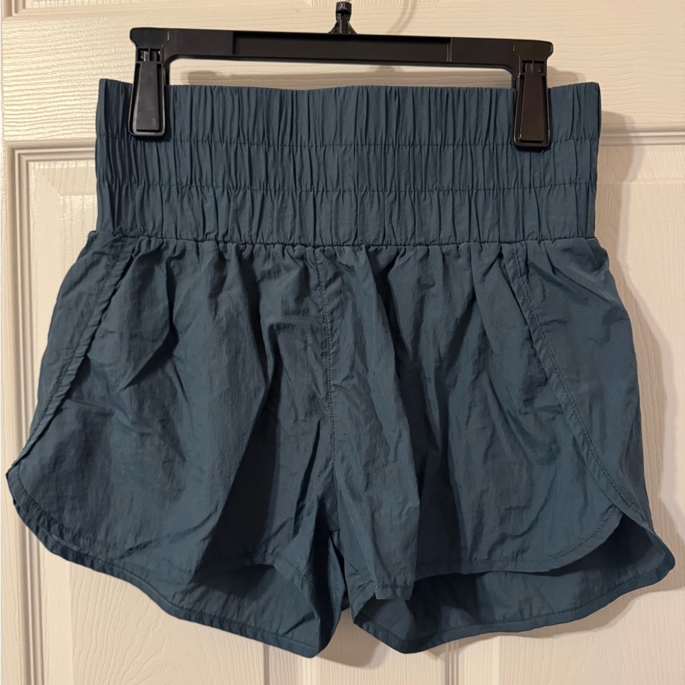 Women's Green High-Waisted Shorts